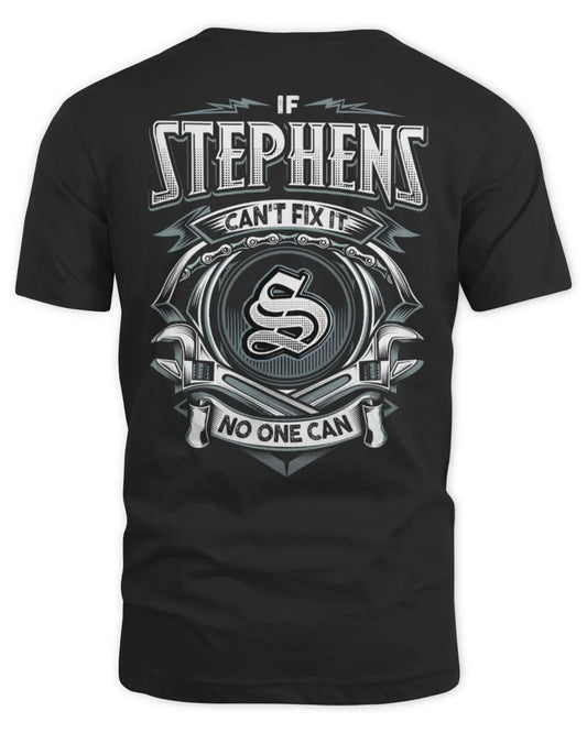 STEPHENS AP81-K4-626 - Personalized Ahmed Quote Apparel “If Ahmed Can't Fix It, No One Can” - Unisex Standard T-Shirt - Black