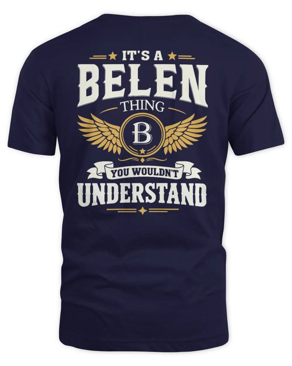 BELEN KT06-M008 It’s a [NAME] Thing – You Wouldn’t Understand | Personalized Vintage T-Shirt - Unisex Standard T-Shirt - Navy