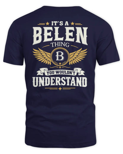 BELEN KT06-M008 It’s a [NAME] Thing – You Wouldn’t Understand | Personalized Vintage T-Shirt - Unisex Standard T-Shirt - Navy