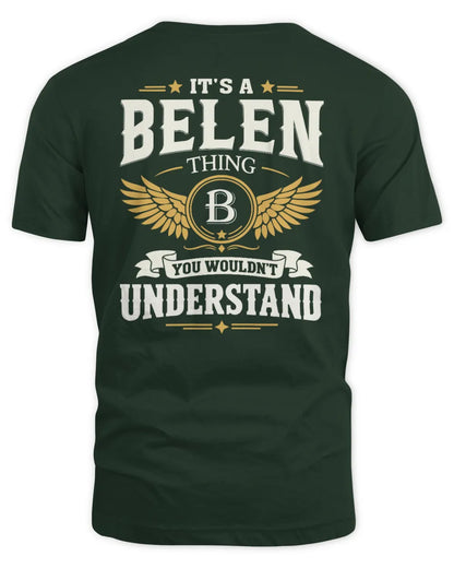 BELEN KT06-M008 It’s a [NAME] Thing – You Wouldn’t Understand | Personalized Vintage T-Shirt - Unisex Standard T-Shirt - Forest Green