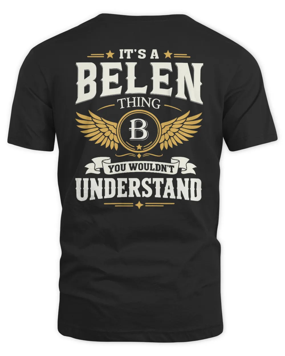 BELEN KT06-M008 It’s a [NAME] Thing – You Wouldn’t Understand | Personalized Vintage T-Shirt - Unisex Standard T-Shirt - Black