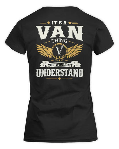 VAN KT06-M008 It’s a [NAME] Thing – You Wouldn’t Understand | Personalized Vintage T-Shirt - Women's Standard T-Shirt - Black