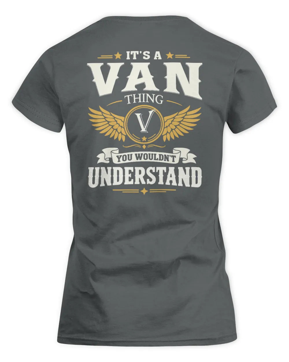 VAN KT06-M008 It’s a [NAME] Thing – You Wouldn’t Understand | Personalized Vintage T-Shirt - Women's Standard T-Shirt - Charcoal
