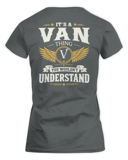 VAN KT06-M008 It’s a [NAME] Thing – You Wouldn’t Understand | Personalized Vintage T-Shirt - Women's Standard T-Shirt - Charcoal