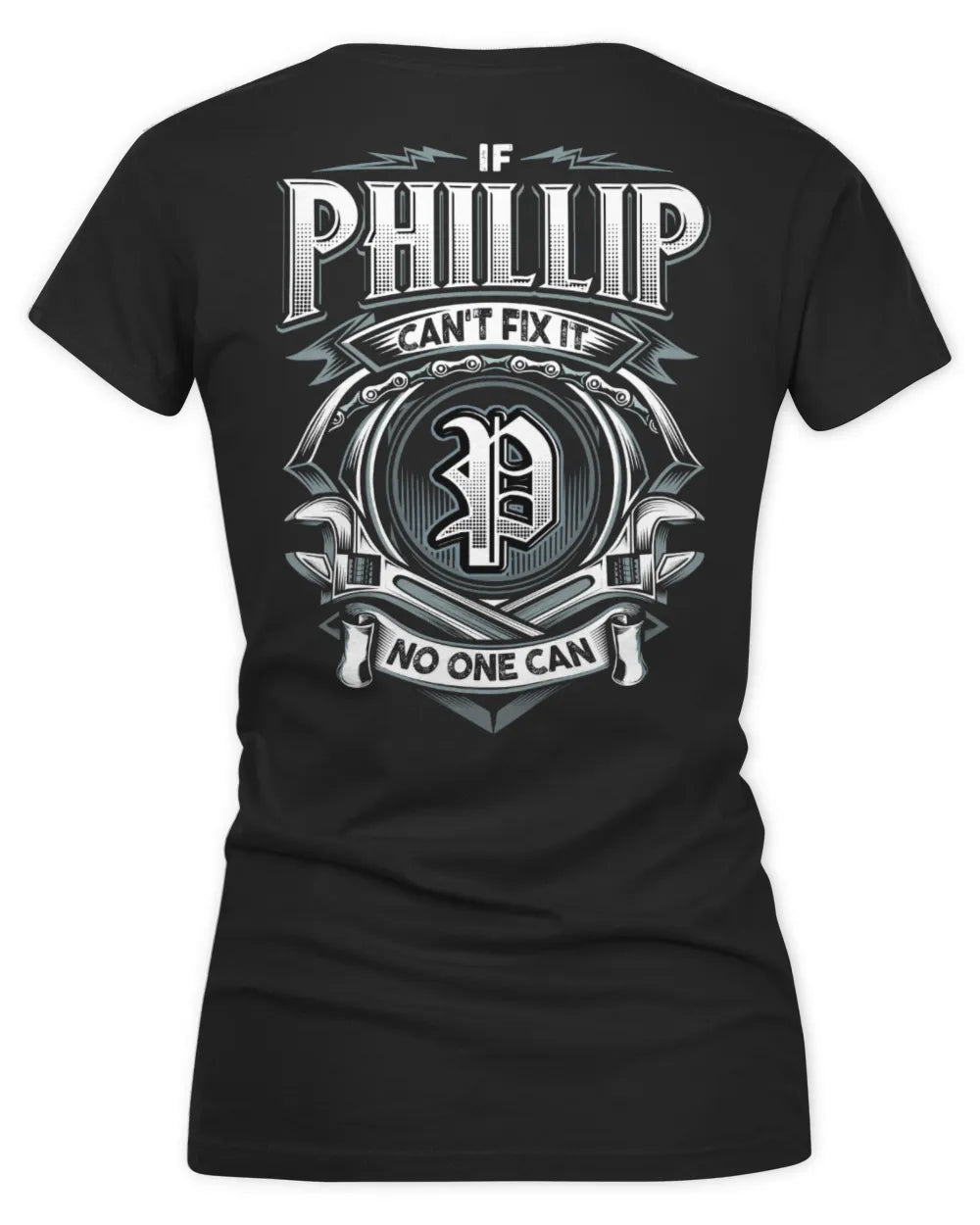 PHILLIP AP81-K4-626 - Personalized Ahmed Quote Apparel “If Ahmed Can't Fix It, No One Can” - Women's V-Neck T-Shirt - Black