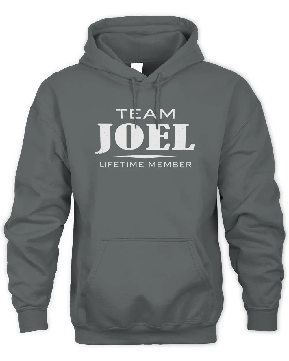 JOEL BL62-K4-128 - Personalized “Team NAME Lifetime Member” - Unisex Hoodie - Charcoal