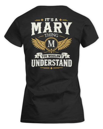 MARY KT06-M008 It’s a [NAME] Thing – You Wouldn’t Understand | Personalized Vintage T-Shirt - Women's Standard T-Shirt - Black