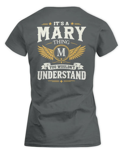 MARY KT06-M008 It’s a [NAME] Thing – You Wouldn’t Understand | Personalized Vintage T-Shirt - Women's Standard T-Shirt - Charcoal