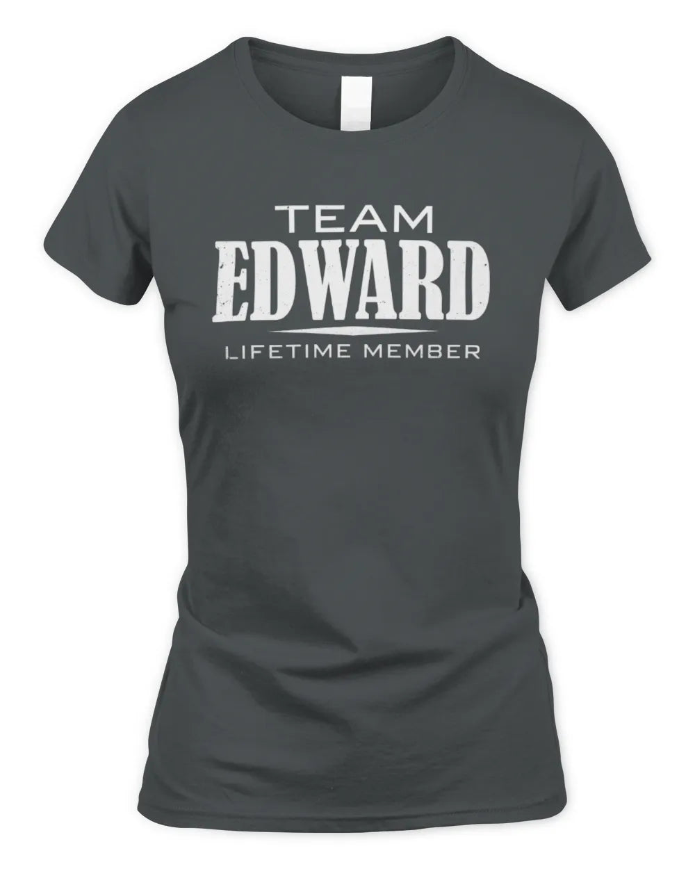 EDWARD BL62-K4-128 - Personalized “Team NAME Lifetime Member” - Women's Standard T-Shirt - Charcoal
