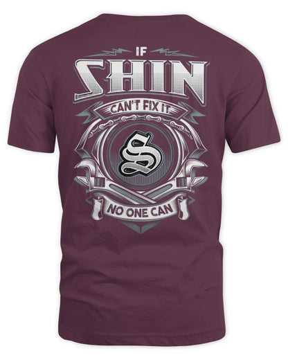 SHIN AP81-K4-626 - Personalized Ahmed Quote Apparel “If Ahmed Can't Fix It, No One Can” - Unisex Standard T-Shirt - Maroon