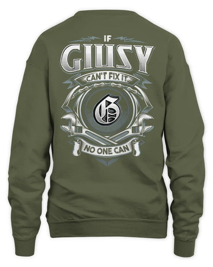 GIUSY AP81-K4-626 - Personalized Ahmed Quote Apparel “If Ahmed Can't Fix It, No One Can” - Unisex Sweatshirt - Military Green