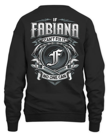 FABIANA AP81-K4-626 - Personalized Ahmed Quote Apparel “If Ahmed Can't Fix It, No One Can” - Unisex Sweatshirt - Black