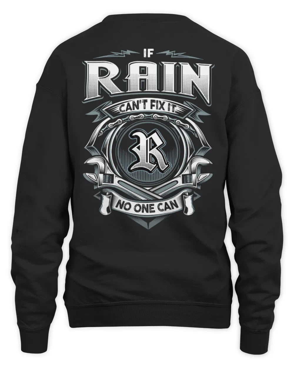 RAIN AP81-K4-626 - Personalized Ahmed Quote Apparel “If Ahmed Can't Fix It, No One Can” - Unisex Sweatshirt - Black