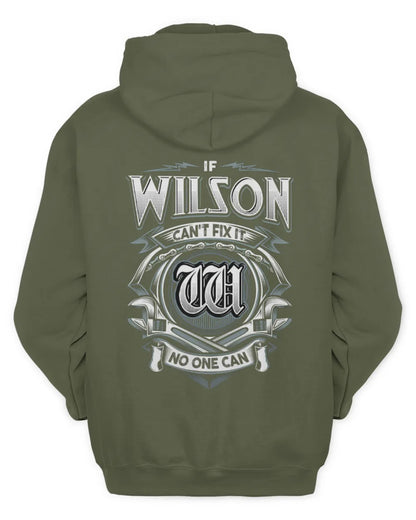 WILSON AP81-K4-626 - Personalized Ahmed Quote Apparel “If Ahmed Can't Fix It, No One Can” - Unisex Hoodie - Military Green