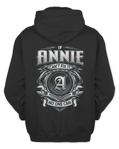 ANNIE AP81-K4-626 - Personalized Ahmed Quote Apparel “If Ahmed Can't Fix It, No One Can” - Unisex Hoodie - Black