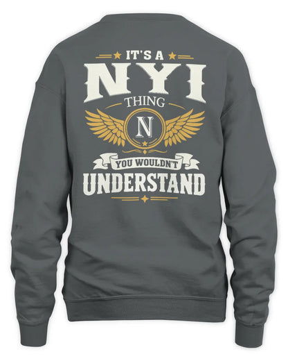 NYI KT06-M008 It’s a [NAME] Thing – You Wouldn’t Understand | Personalized Vintage T-Shirt - Unisex Sweatshirt - Charcoal