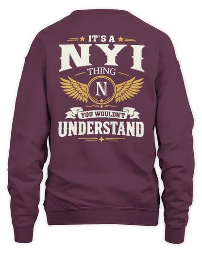 NYI KT06-M008 It’s a [NAME] Thing – You Wouldn’t Understand | Personalized Vintage T-Shirt - Unisex Sweatshirt - Maroon