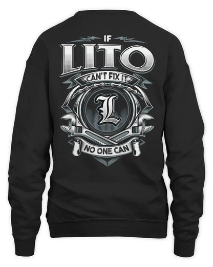 LITO AP81-K4-626 - Personalized Ahmed Quote Apparel “If Ahmed Can't Fix It, No One Can” - Unisex Sweatshirt - Black