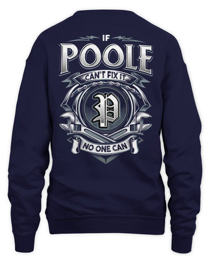 POOLE AP81-K4-626 - Personalized Ahmed Quote Apparel “If Ahmed Can't Fix It, No One Can” - Unisex Sweatshirt - Navy