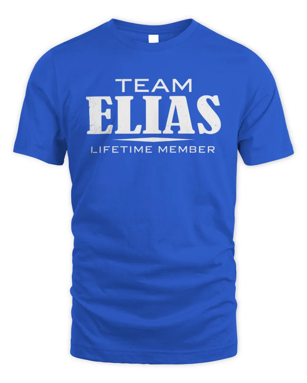 ELIAS BL62-K4-128 - Personalized “Team NAME Lifetime Member” - Unisex Standard T-Shirt - Royal