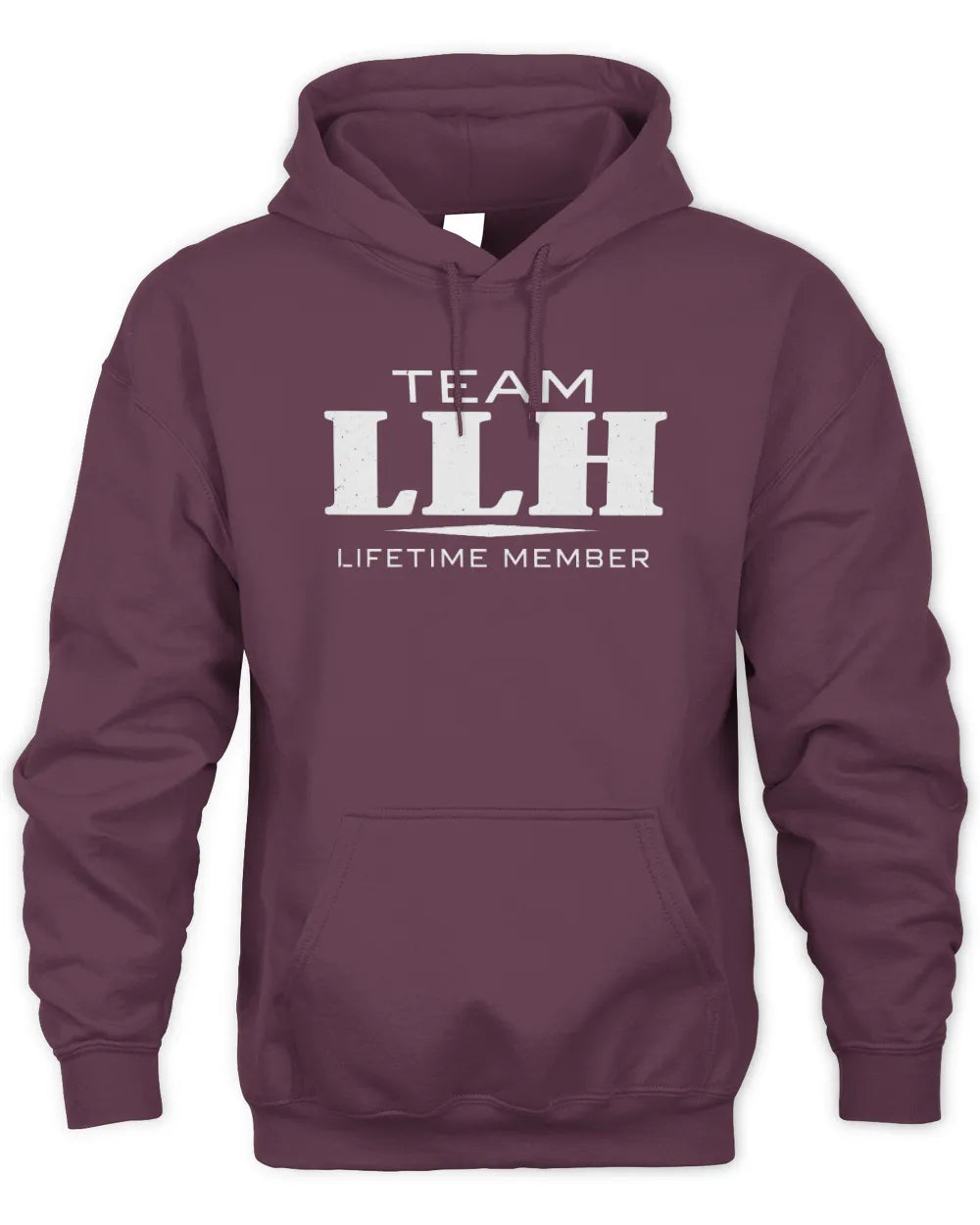 LLH BL62-K4-128 - Personalized “Team NAME Lifetime Member” - Unisex Hoodie - Maroon