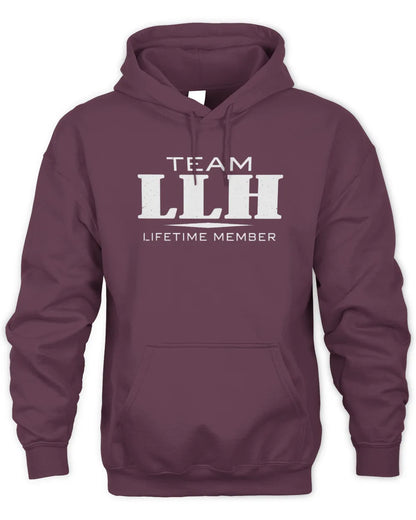 LLH BL62-K4-128 - Personalized “Team NAME Lifetime Member” - Unisex Hoodie - Maroon