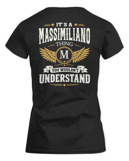 MASSIMILIANO KT06-M008 It’s a [NAME] Thing – You Wouldn’t Understand | Personalized Vintage T-Shirt - Women's Standard T-Shirt - Black