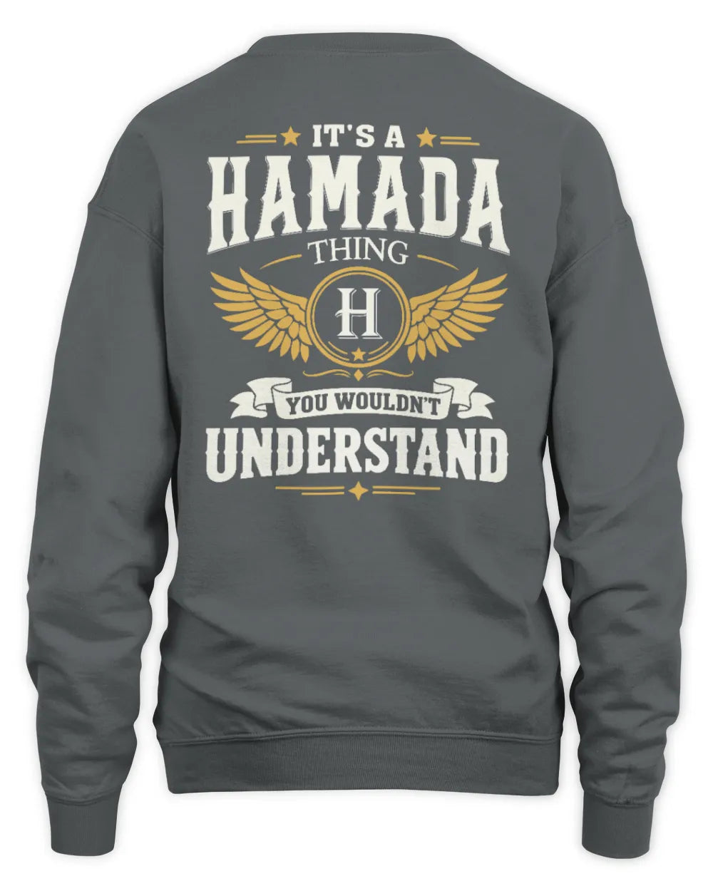 HAMADA KT06-M008 It’s a [NAME] Thing – You Wouldn’t Understand | Personalized Vintage T-Shirt - Unisex Sweatshirt - Charcoal
