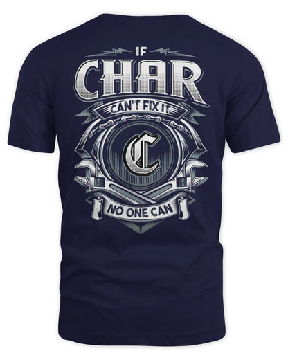 CHAR AP81-K4-626 - Personalized Ahmed Quote Apparel “If Ahmed Can't Fix It, No One Can” - Unisex Standard T-Shirt - Navy