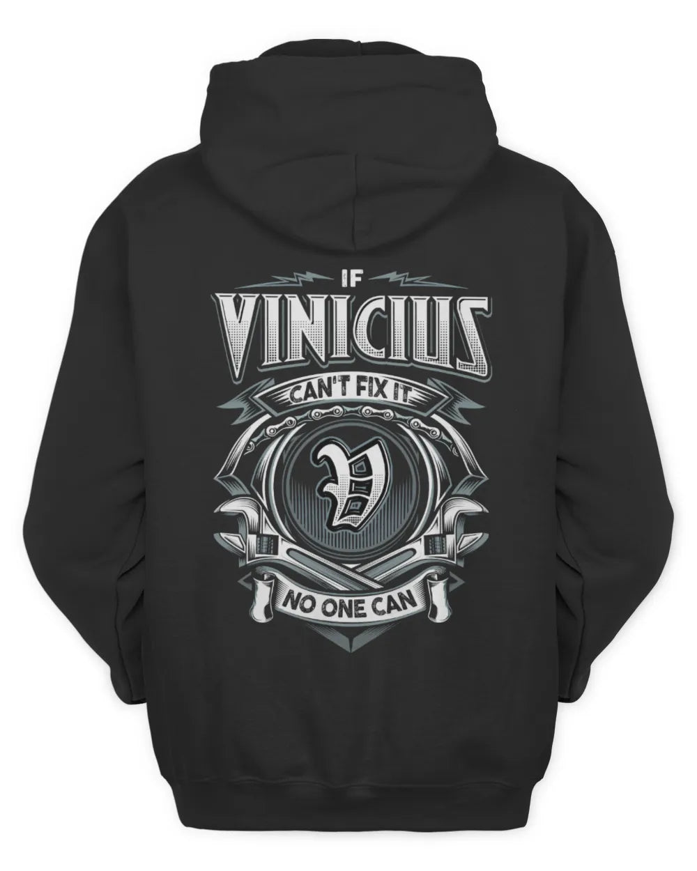 VINICIUS AP81-K4-626 - Personalized Ahmed Quote Apparel “If Ahmed Can't Fix It, No One Can” - Unisex Hoodie - Black
