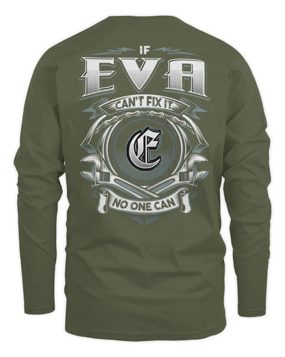 EVA AP81-K4-626 - Personalized Ahmed Quote Apparel “If Ahmed Can't Fix It, No One Can” - Men's Long Sleeved T-Shirt - Military Green