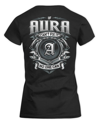 AURA AP81-K4-626 - Personalized Ahmed Quote Apparel “If Ahmed Can't Fix It, No One Can” - Women's Standard T-Shirt - Black