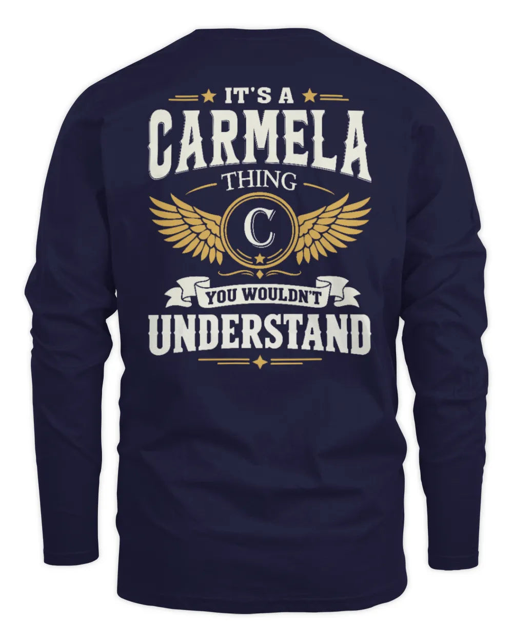 CARMELA KT06-M008 It’s a [NAME] Thing – You Wouldn’t Understand | Personalized Vintage T-Shirt - Men's Long Sleeved T-Shirt - Navy