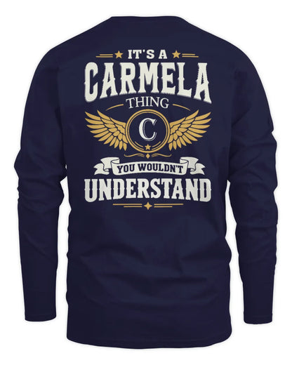 CARMELA KT06-M008 It’s a [NAME] Thing – You Wouldn’t Understand | Personalized Vintage T-Shirt - Men's Long Sleeved T-Shirt - Navy