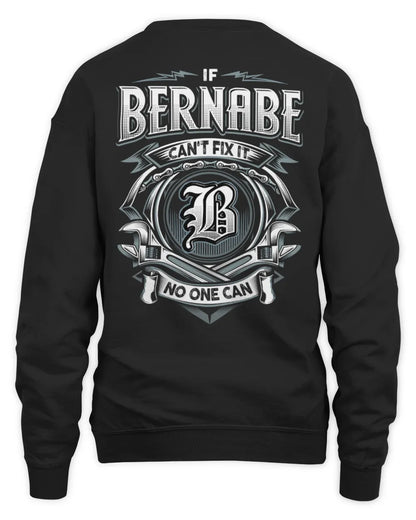 BERNABE AP81-K4-626 - Personalized Ahmed Quote Apparel “If Ahmed Can't Fix It, No One Can” - Unisex Sweatshirt - Black