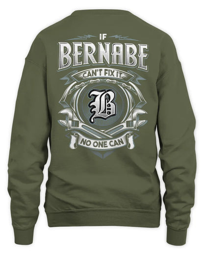 BERNABE AP81-K4-626 - Personalized Ahmed Quote Apparel “If Ahmed Can't Fix It, No One Can” - Unisex Sweatshirt - Military Green