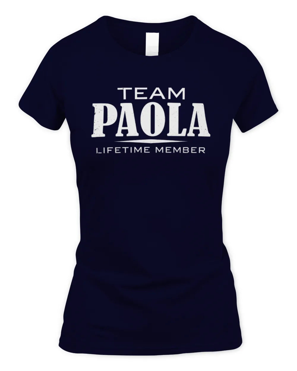 PAOLA BL62-K4-128 - Personalized “Team NAME Lifetime Member” - Women's Standard T-Shirt - Navy