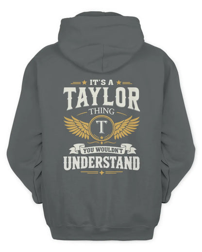 TAYLOR KT06-M008 It’s a [NAME] Thing – You Wouldn’t Understand | Personalized Vintage T-Shirt - Unisex Hoodie - Charcoal