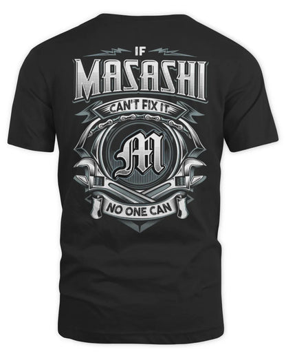 MASASHI AP81-K4-626 - Personalized Ahmed Quote Apparel “If Ahmed Can't Fix It, No One Can” - Unisex Standard T-Shirt - Black