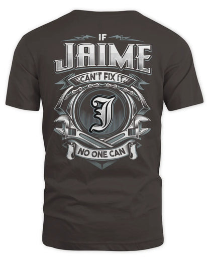 JAIME AP81-K4-626 - Personalized Ahmed Quote Apparel “If Ahmed Can't Fix It, No One Can” - Unisex Standard T-Shirt - Dark Chocolate