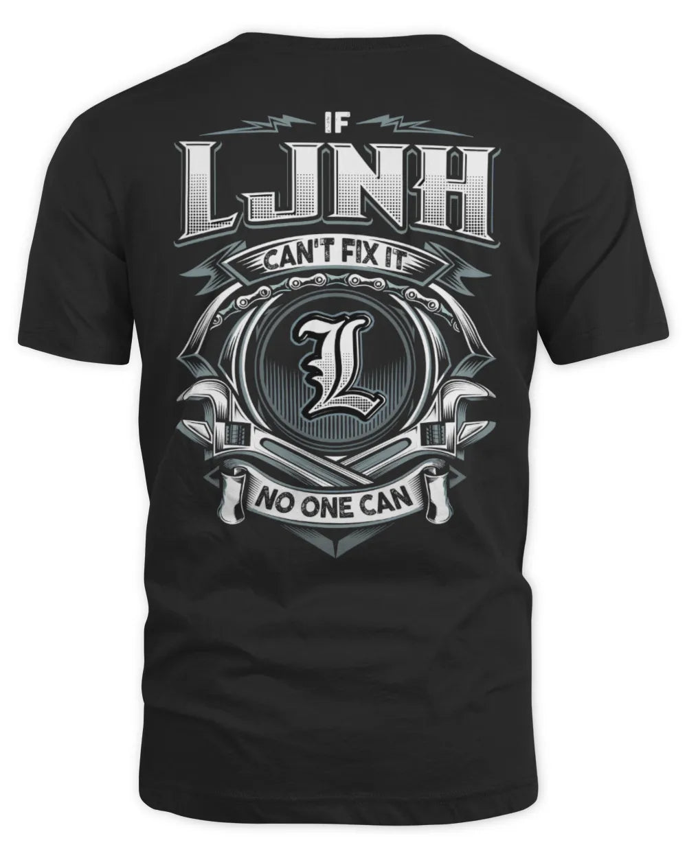 LJNH AP81-K4-626 - Personalized Ahmed Quote Apparel “If Ahmed Can't Fix It, No One Can” - Unisex Standard T-Shirt - Black