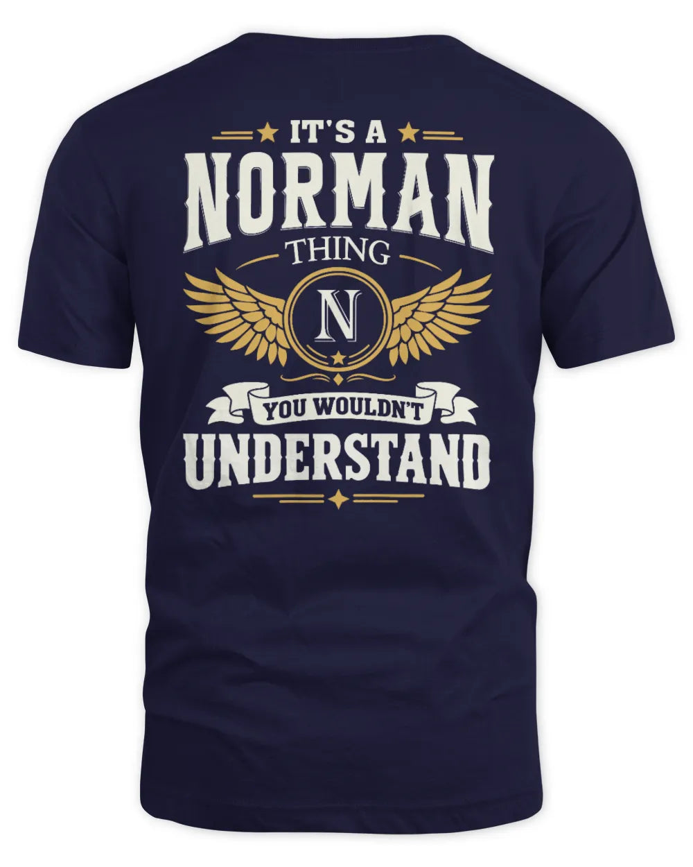 NORMAN KT06-M008 It’s a [NAME] Thing – You Wouldn’t Understand | Personalized Vintage T-Shirt - Unisex Standard T-Shirt - Navy