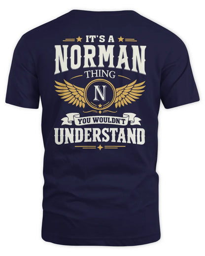 NORMAN KT06-M008 It’s a [NAME] Thing – You Wouldn’t Understand | Personalized Vintage T-Shirt - Unisex Standard T-Shirt - Navy