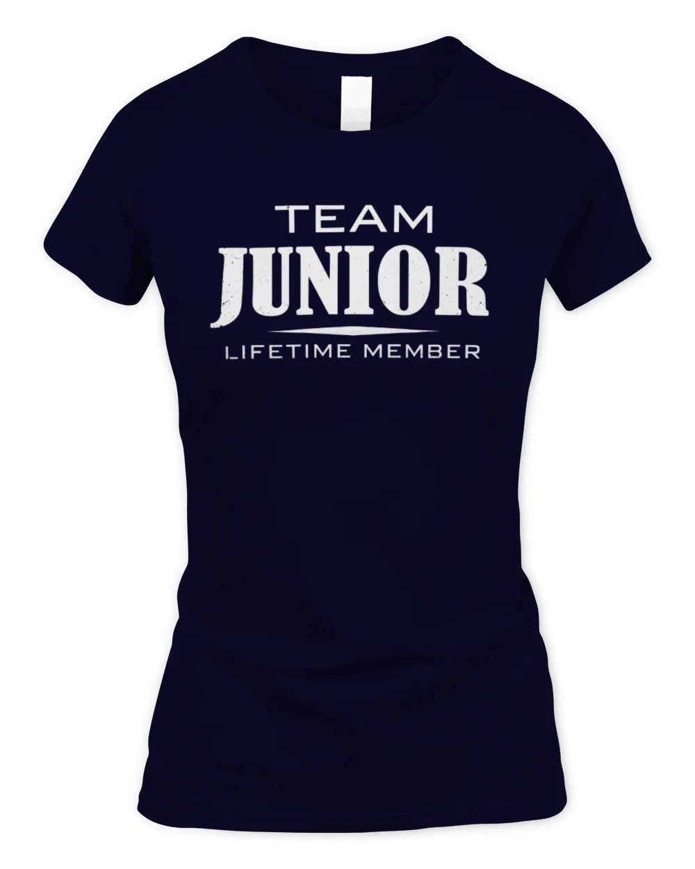 JUNIOR BL62-K4-128 - Personalized “Team NAME Lifetime Member” - Women's Standard T-Shirt - Navy