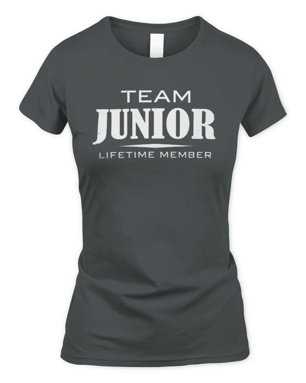 JUNIOR BL62-K4-128 - Personalized “Team NAME Lifetime Member” - Women's Standard T-Shirt - Charcoal