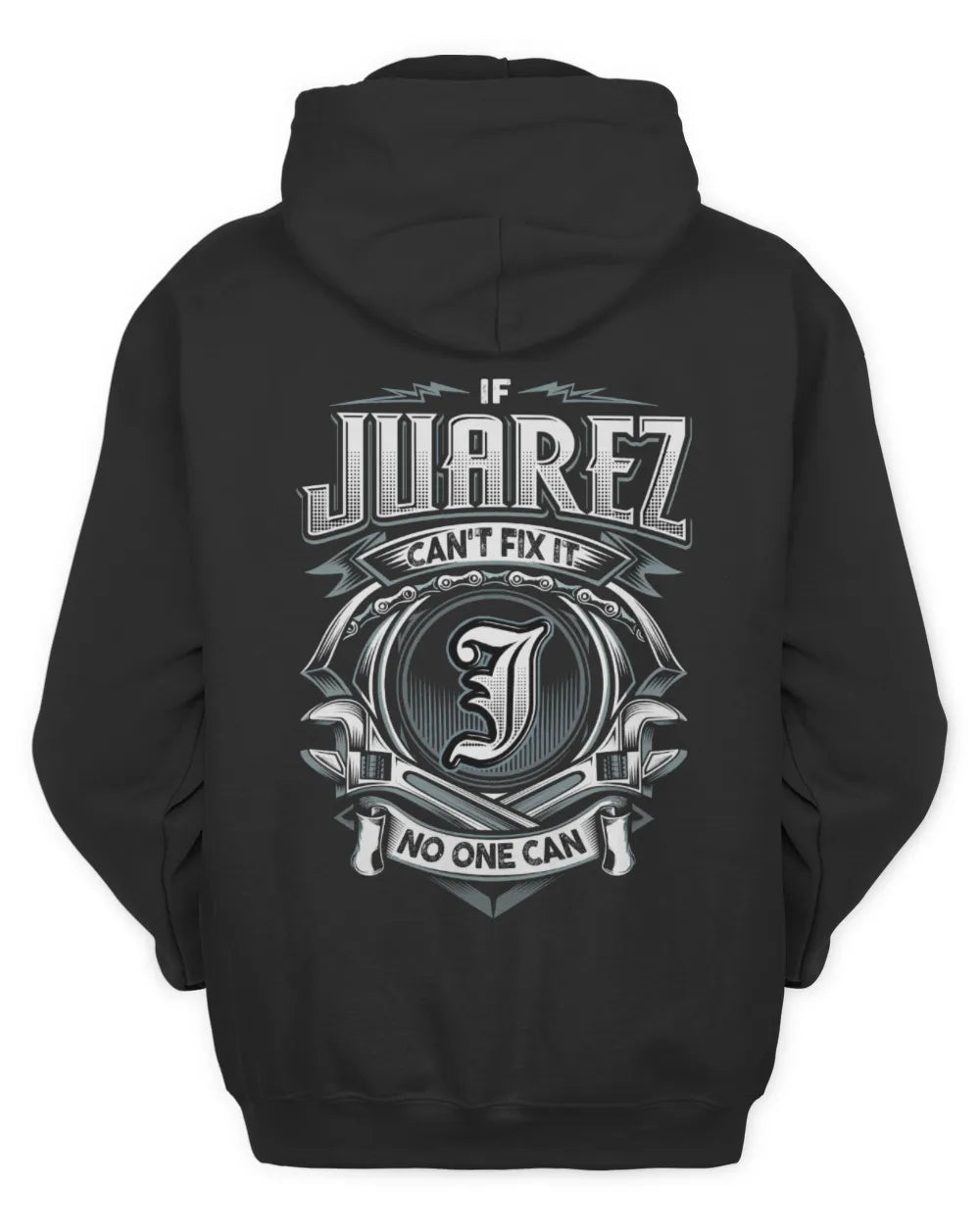JUAREZ AP81-K4-626 - Personalized Ahmed Quote Apparel “If Ahmed Can't Fix It, No One Can” - Unisex Hoodie - Black