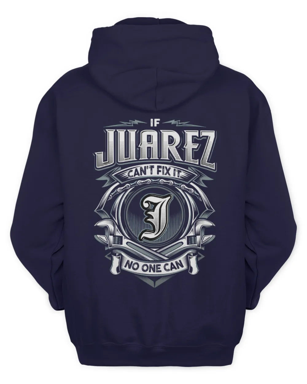 JUAREZ AP81-K4-626 - Personalized Ahmed Quote Apparel “If Ahmed Can't Fix It, No One Can” - Unisex Hoodie - Navy