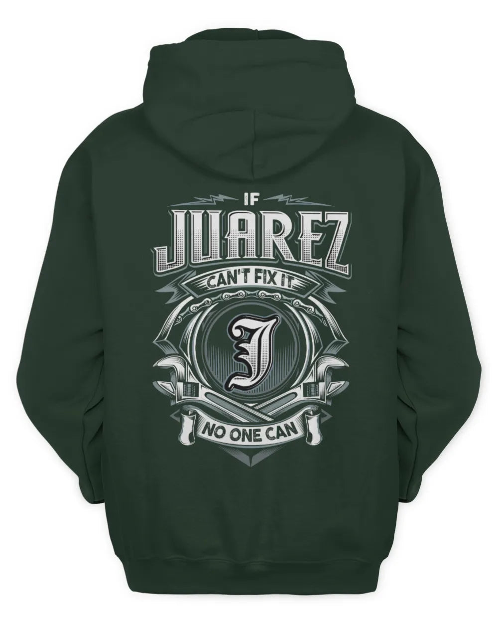 JUAREZ AP81-K4-626 - Personalized Ahmed Quote Apparel “If Ahmed Can't Fix It, No One Can” - Unisex Hoodie - Forest Green