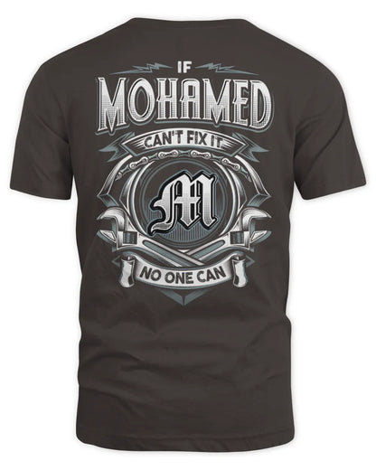 MOHAMED AP81-K4-626 - Personalized Ahmed Quote Apparel “If Ahmed Can't Fix It, No One Can” - Unisex Standard T-Shirt - Dark Chocolate