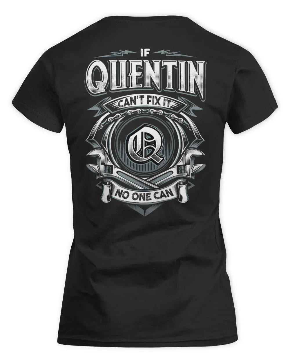 QUENTIN AP81-K4-626 - Personalized Ahmed Quote Apparel “If Ahmed Can't Fix It, No One Can” - Women's Standard T-Shirt - Black